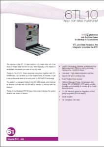 6TL-10 Base test platform 6TL-10 Base testplatform