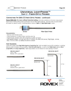 Wide Aperture Probe Rigid, spring loaded