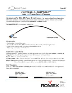 Wide Aperture Probe Spring loaded contact